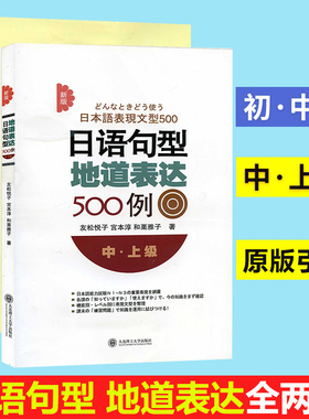 日语句型地道表达500例(中上级)+日语句型地道表达200例(初中级) 日本语日语句型日语语法 新日本语能力考试N1N2N3N4N5开口说日语