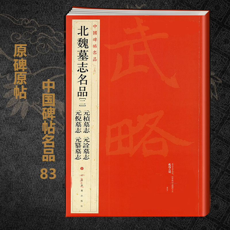 北魏墓志二2 元桢墓志元诠墓志元倪墓志元纂墓志 中国碑帖名品34 译文注释繁体旁注 北魏楷书毛笔字帖书法 上海书画出版社