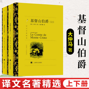 【译文名著精选】基督山伯爵正版原版大仲马的书籍上下册套装成人版无删减长篇小说基度山恩仇记世界名著高中学生课外阅读青少年版