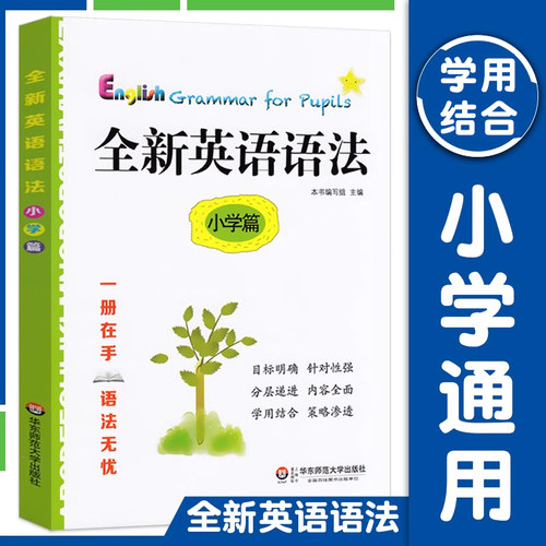 全新英语语法 小学篇 小学语法大全英语基础知识手册练习教辅资料书专项讲解小升初英语语法指导学用结合1-6年级英语工具书