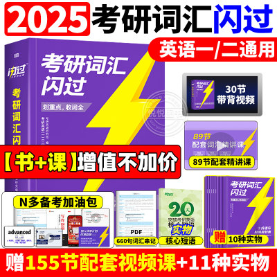 2025新版考研词汇闪过【现货速发