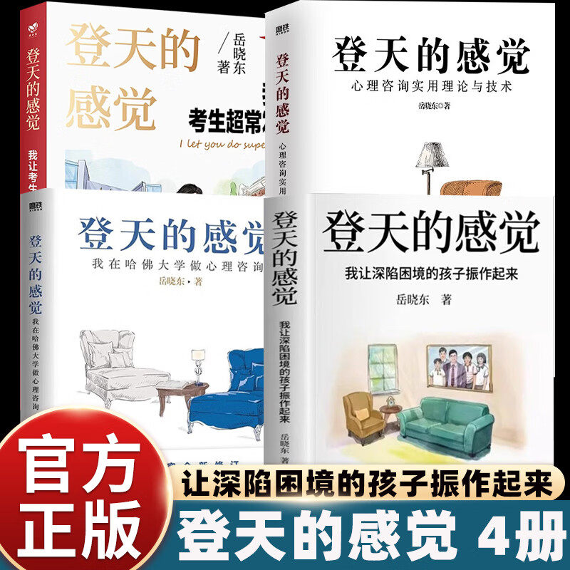 全套4册岳晓东正版登天的感觉岳晓东我让考生超常发挥我让深陷困境的孩子振作起来爱好者心理咨询入门书籍激励青少年必读畅销读物