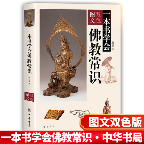 【官方正版】中华书局 一本书学会佛教常识图文双色 张培锋著 佛教基本知识 佛学入门 佛教基础知识 了解佛教文化入门书籍