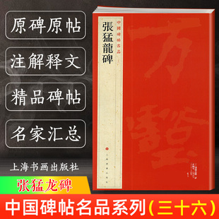 三十六译文注释繁体旁注 历代集评 上海书画出版 社 中国碑帖名品36 北魏楷书毛笔字帖书法临摹临帖练习古帖碑帖明清拓本 张猛龙碑