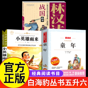 童年白海豹丛书【苏】高尔基著 六年级上册必读课外书 小英雄雨来管桦著 林汉达中国历史故事集 战国故事 战国烽烟 小雏菊丛书