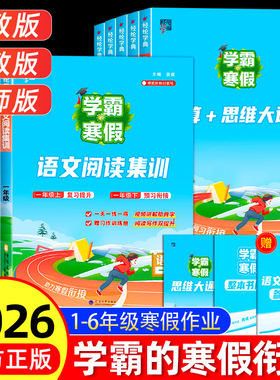 2026新版经纶学霸的寒假衔接作业一二三四五六年级上下册全套人教版苏教北师语文阅读集训小学数学计算题思维大通关练习册预复习