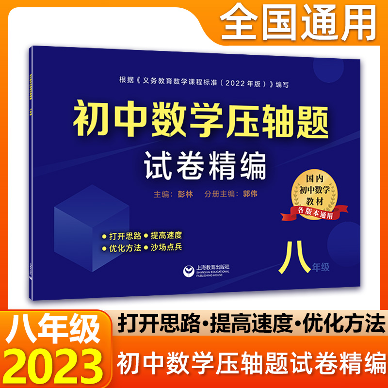 2023初中数学压轴题试题精编八年级初二/8年级解题方法技巧思维训练专项重难点易错突破举一反三尖子优等生培优提高试卷冲刺辅导