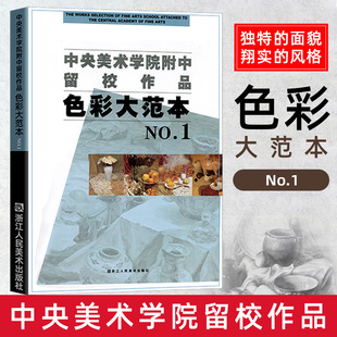 人物色彩范画 教学 鉴赏高清晰大范本 美术类学生专业参考大系书籍 美院教学世界经典 临摹 中央美术学院附中留校作品色彩大范本1