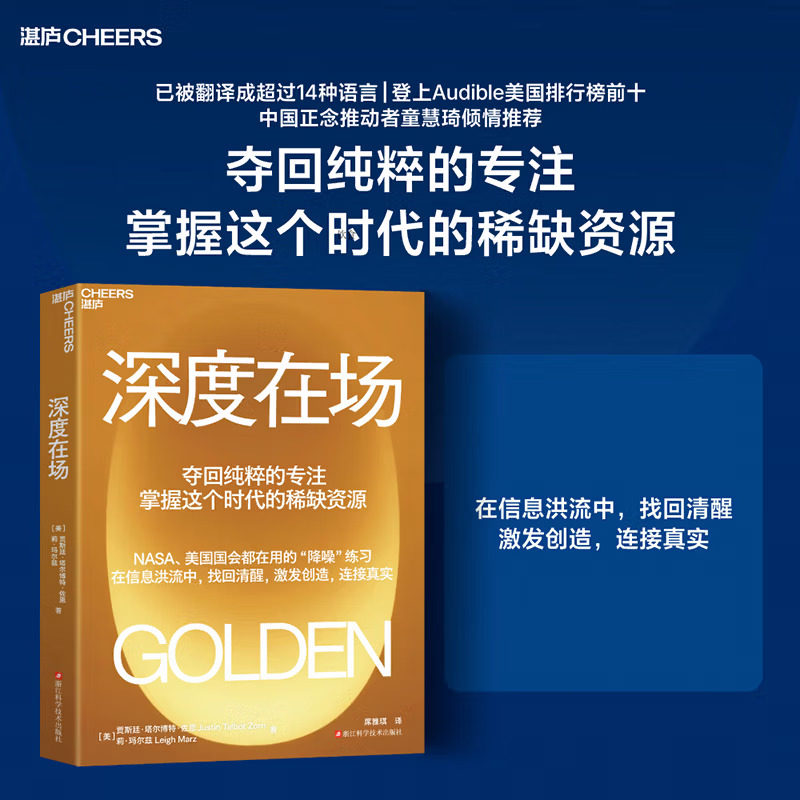 深度在场 夺回纯粹的专注掌握这个时代的稀缺资源 一部关于“如何在喧嚣中保持清醒心智”的行动指南 应用心理学书籍 正版 湛庐