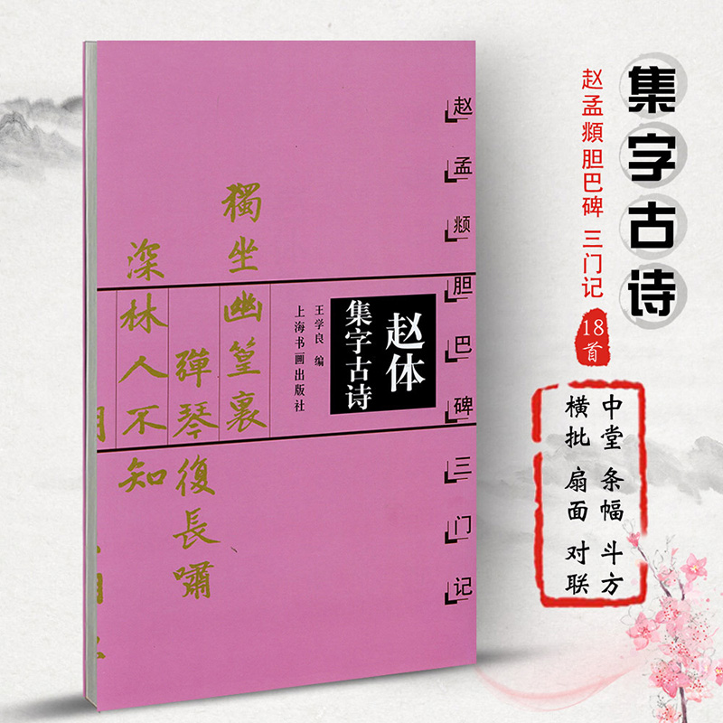 赵体集字古诗赵孟頫胆巴碑三门记中国古诗集字字帖系列王学良编楷书毛笔书法临摹字帖作品集米字格字上海书画出版社