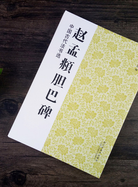 中国古代法书选 赵孟頫胆巴碑 历代经典碑帖 毛笔书法练字帖书籍 软笔碑帖临摹 释文解析 简体旁注 魏文源  江苏美术出版社