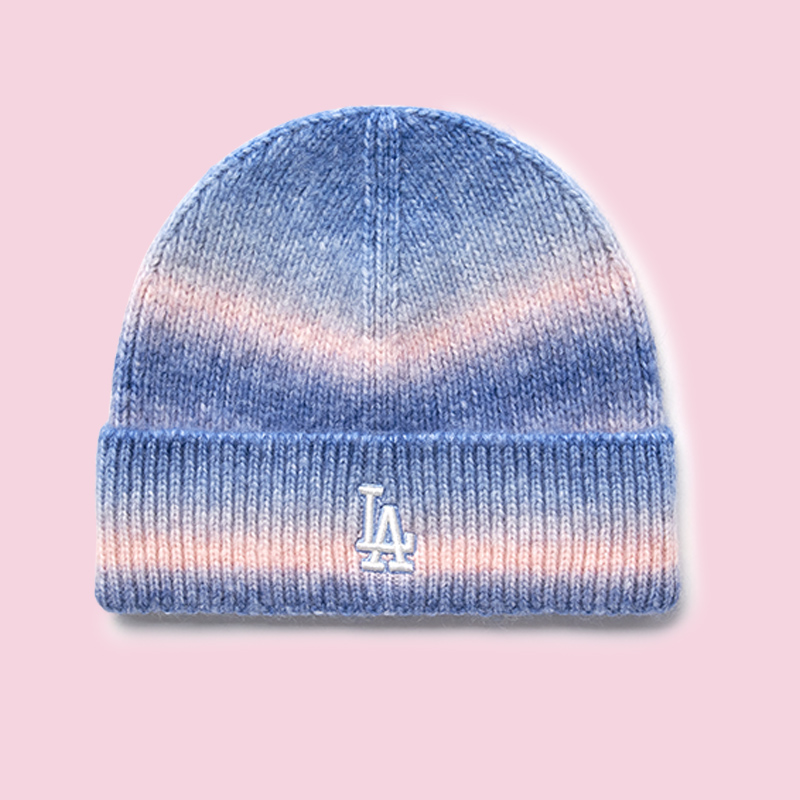 进宝家 MLB专柜正品25年冬季新款小标刺绣渐变针织保暖冷帽 BNV06