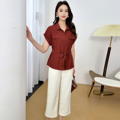 新款春夏小个子显瘦两件套女