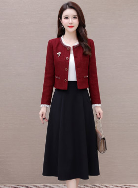 气质小香风春秋显瘦两件套女