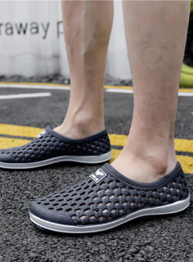 2025新款夏季男士洞洞凉鞋透气网鞋休闲鸟巢鞋户外涉水沙滩溯溪鞋