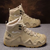 秋冬新款 男鞋 户外厚底登山靴耐磨休闲马丁靴中高帮运动鞋 保暖大码