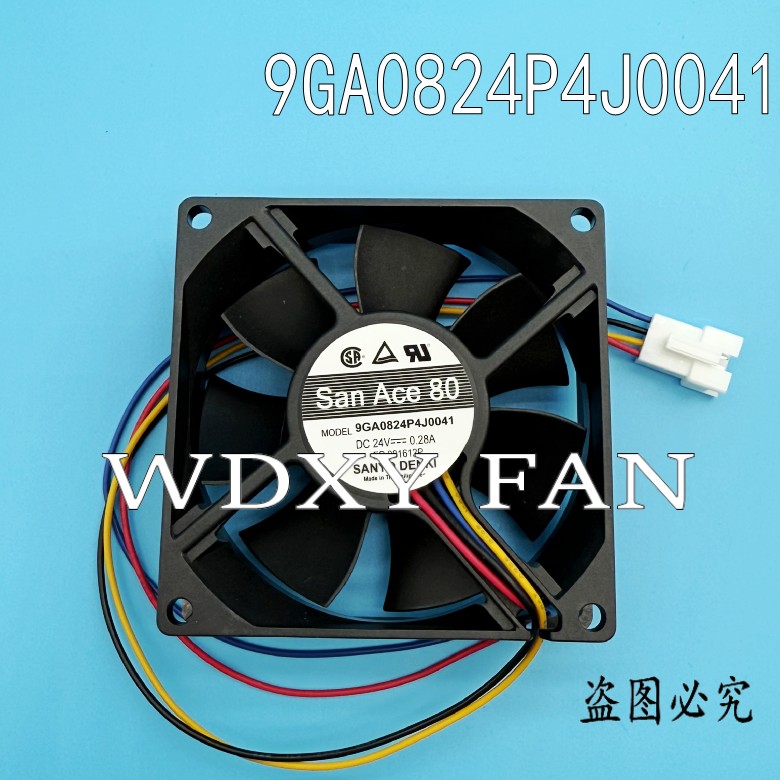 9GA0824P4J0041 原装日本三洋8025 24V 4线PWM 8CM变频器散热风扇