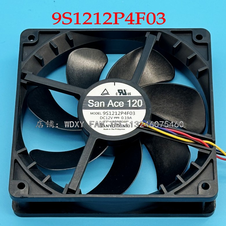 三洋 SANYO DENKI 9S2200 PWM 高性能 静音 机箱风扇 9S1212P4F03