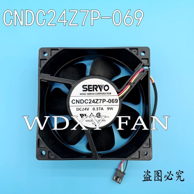 12038 CNDC24Z7P-069 原装伺服SERVO 24V 0.37A 9W 3线散热风扇