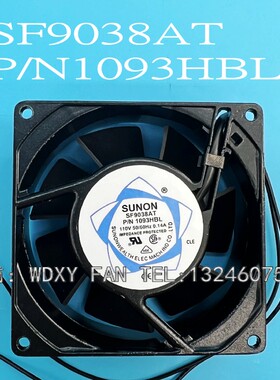 原装SNUON SF9038AT P/N1093HBL 9038110V 0.14A 轴流风机风扇
