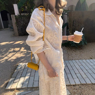 衬衫 Gary 韩系度假提花设计感长袖 新款 女休闲 宝藏Hers2026春季