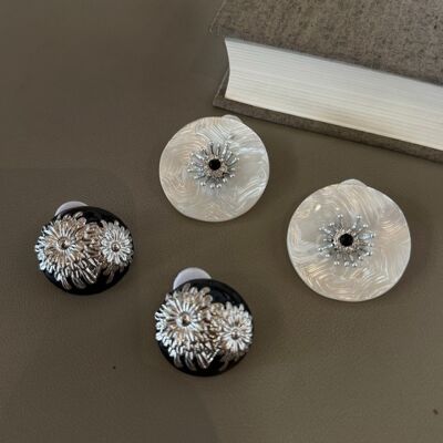 gary的宝藏925银针欧美跨境个性ins花朵耳环感耳钉女小众个性夸张
