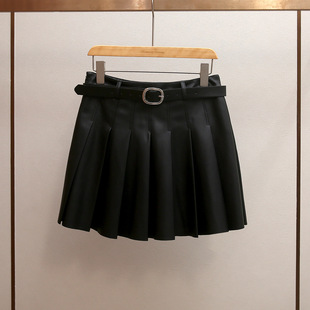 轻熟风时尚 春新款 显瘦百搭皮质百褶 宝藏深圳南油高端女装 Gary