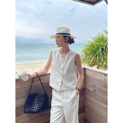 Gary的宝藏M FIVE 2026夏季4月8日十三行新品圆领单排扣双口袋