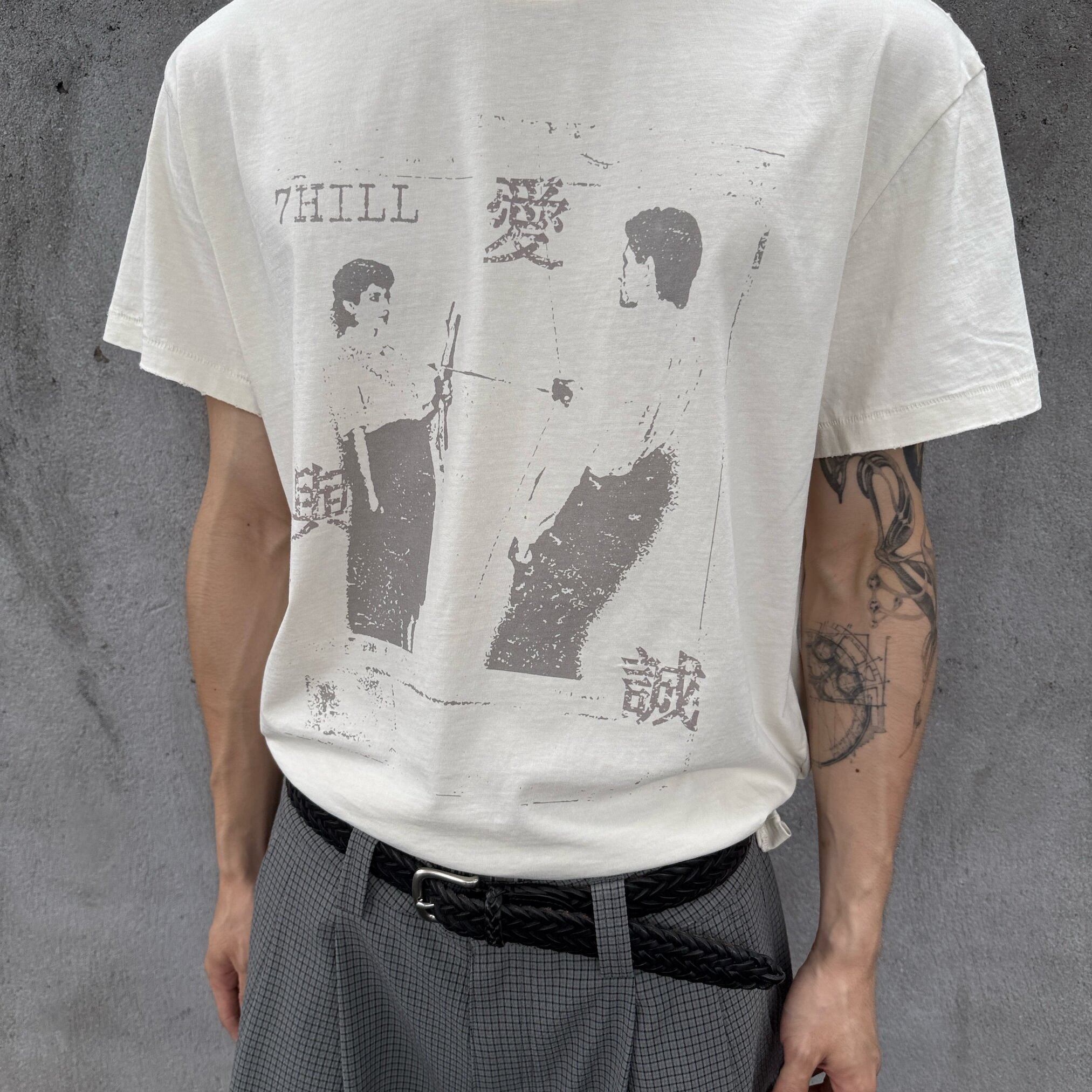 7HILL25ss「爱与诚」成衣染色单缝线NewVintage短袖T恤图片