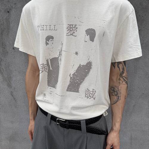 7HILL25ss「爱与诚」成衣染色单缝线NewVintage短袖T恤