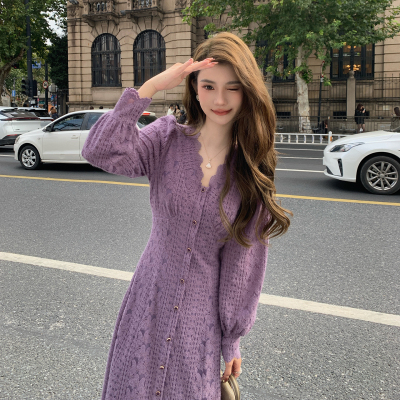 法式轻奢复古气质连衣裙