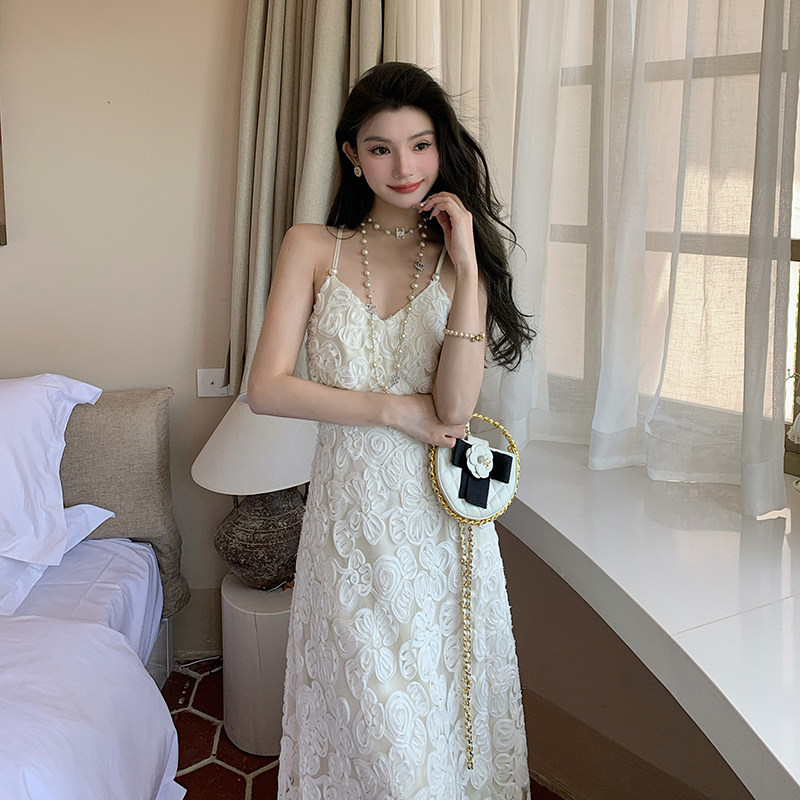 AMNANA法式气质吊带连衣裙