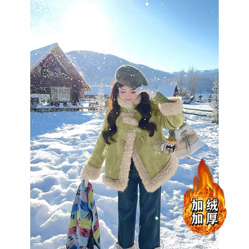 加绒加厚2025冬季新款休闲优雅温柔百搭短款女装外套D4425,女装/女士精品,短外套,淘宝优惠券,粉丝福利购,淘宝优惠卷