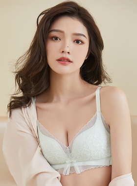 KESTIONA歌斯汀娜唯梦系列甜美少女感内衣纯欲蕾丝薄款文胸36130