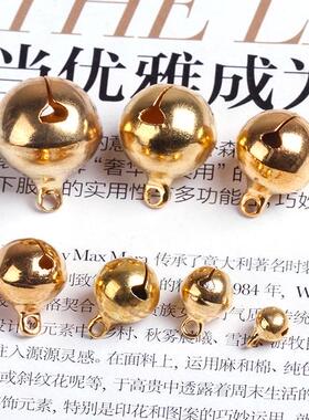 diy金色电镀一字小铃铛