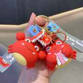 ins蟹蟹家族书包挂件精致情侣网红小螃蟹公仔钥匙扣包包配饰挂件