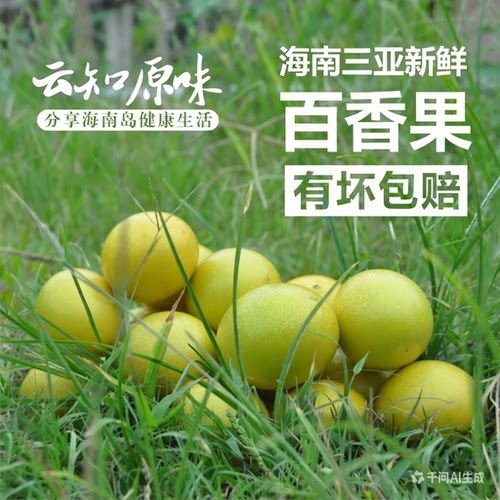 海南三亚钦蜜9号黄金百香果 新鲜当季水果 现摘大果三亚整箱包邮