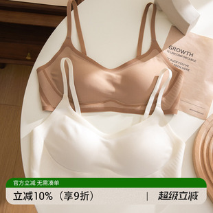 胸罩 小胸聚拢平胸专用白色文胸夏季 固定杯果冻无痕薄款 内衣女新款