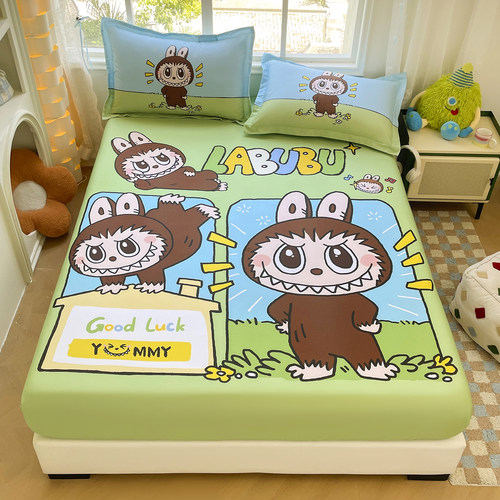 拉布布儿童全棉防滑床笠