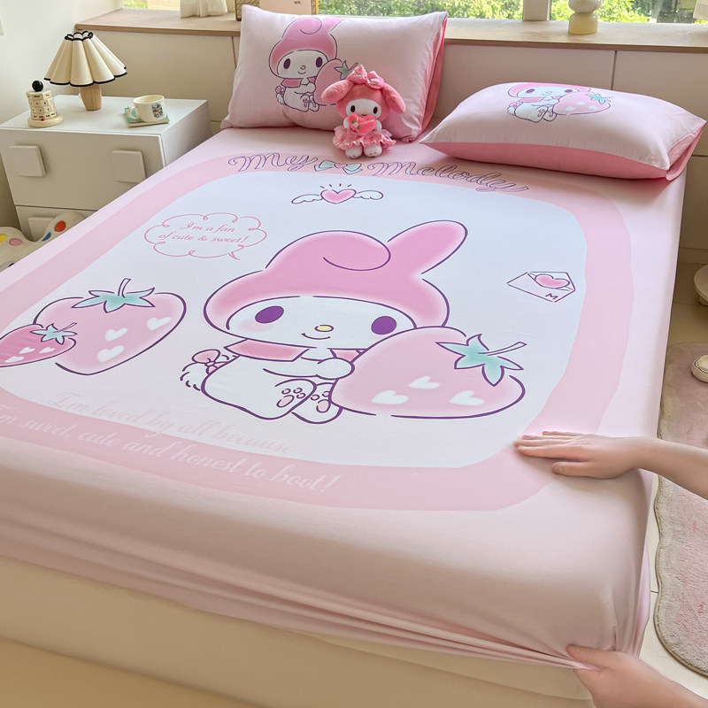 美乐蒂床笠单件纯棉全棉0.9m1.35米儿童床单被套女孩库洛米玉桂狗,床上用品,床笠,淘宝优惠券,粉丝福利购,淘宝优惠卷