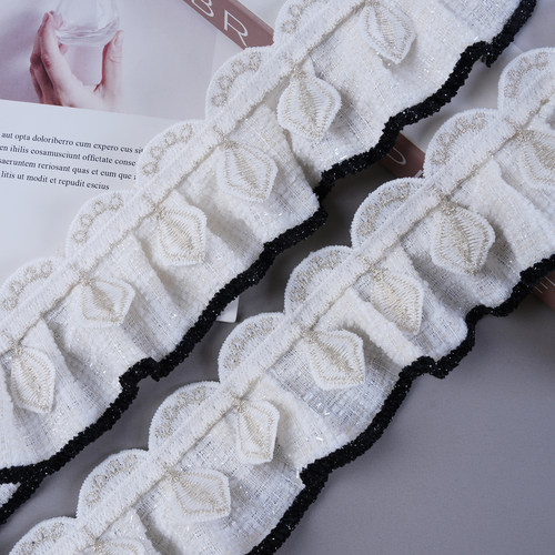 窗帘赫本小香风高级感法式浪漫蕾丝花边白色窗纱帘卧室阳台M-1020