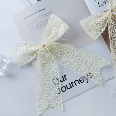 蕾丝蝴蝶结轻奢法式唯美绑绳