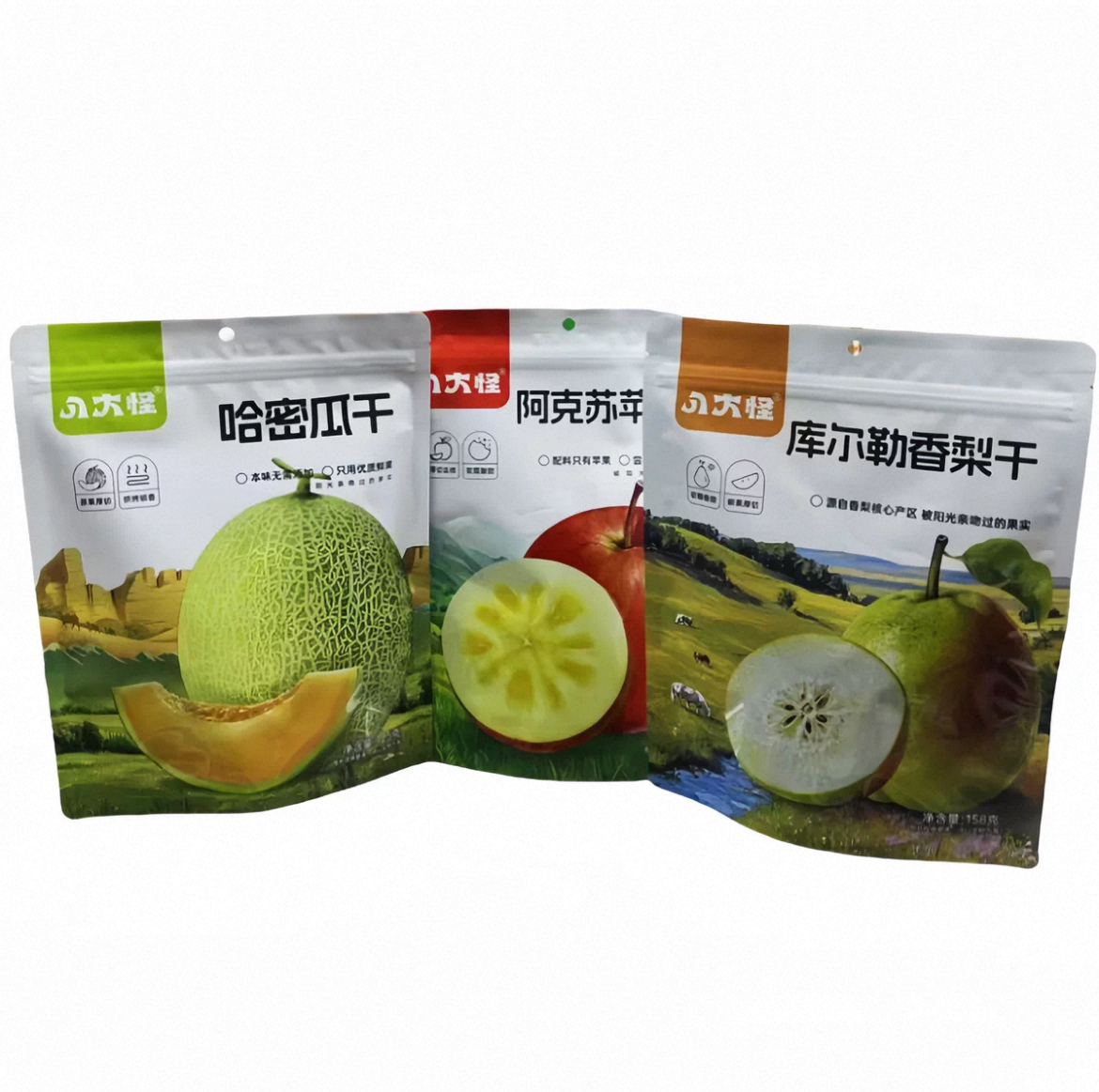 八大怪新疆苹果干香梨干哈密瓜干袋装鲜切冰糖心正品特产独立包装