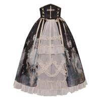 Butterfly in the Sky Original Lolita Elegant CLA shirt +SK skirt Retro elegant lace Lolita set thumbnail 4