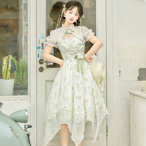 铃兰之春清新甜美Lolita连衣裙