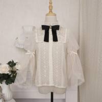 Butterfly in the Sky Original Lolita Elegant CLA shirt +SK skirt Retro elegant lace Lolita set thumbnail 2