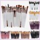 Set Plastic Professional Handle Soft Makeup Brushes 20Pcs