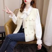 马夹网红背心时尚 女士小香风上衣马甲女春装 2025年秋冬新款 外穿潮