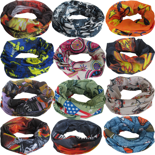 无缝百变魔术头巾 户外运动骑行自行车男女面罩围巾围脖速干头套