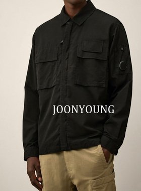 JOONYOUNG 潮牌 有点酷酷的 春季机能风翻领款拉链夹克外套